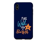 Make A Wish Upon A Starfish Beach Gift Ocean Lover Case for iPhone XS Max