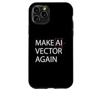 Make AI Vector Again - Retro Digital Art Illustration Case for iPhone 11 Pro