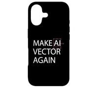 Make AI Vector Again - Retro Digital Art Illustration Case for iPhone 17