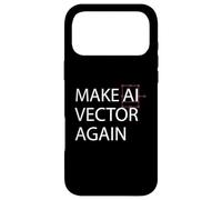 Make AI Vector Again - Retro Digital Art Illustration Case for iPhone 17 Pro Max