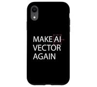 Make AI Vector Again - Retro Digital Art Illustration Case for iPhone XR