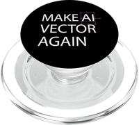 Make AI Vector Again - Retro Digital Art Illustration PopSockets PopGrip for MagSafe
