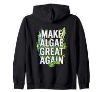 Make Algae Great Again Glitch Zip Hoodie