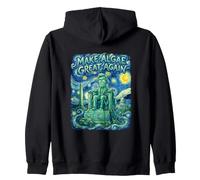 Make Algae Great Again Lincoln Van Gogh Zip Hoodie