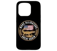 Make Alligator Great Again Political Humor Funny Case for iPhone 15 Pro