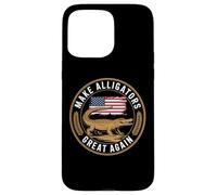 Make Alligator Great Again Political Humor Funny Case for iPhone 15 Pro Max