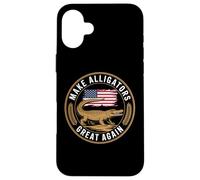 Make Alligator Great Again Political Humor Funny Case for iPhone 16 Plus