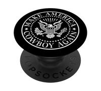 Make America Cowboy Again 4th Of July 1776 USA Independence PopSockets Adhesive PopGrip