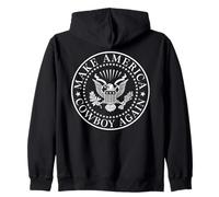 Make America Cowboy Again 4th Of July 1776 USA Independence Zip Hoodie