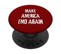 Make America Emo Again Rock Punk Introvert Introverted PopSockets Adhesive PopGrip