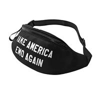 Make America Emo Again Waist Bag Men's and Women's Adjustable Travel Chest Pack Outdoor Running Waist Bag