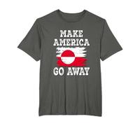 Make America Go Away - Greenland Flag - Distressed T-Shirt