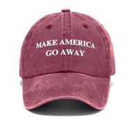 Make America Go Away Hat Classic Washed Baseball Cap Claret