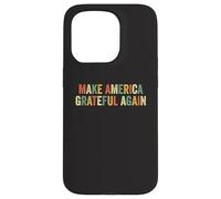 Make America Grateful Again Patriotic Thanksgiving Turkey Case for iPhone 15 Pro