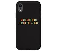 Make America Grateful Again Patriotic Thanksgiving Turkey Case for iPhone XR