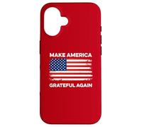 Make America Grateful Again Thanksgiving Funny Patriotic USA Case for iPhone 16