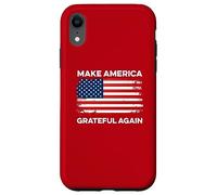 Make America Grateful Again Thanksgiving Funny Patriotic USA Case for iPhone XR