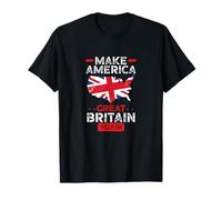 Make America Great Britain Again Funny USA Map British Flag T-Shirt