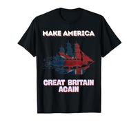 Make America Great Britain Again USA Map British Flag Humor T-Shirt