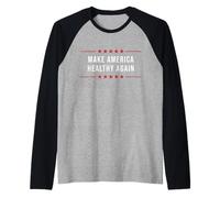 Make America Healthy Again Strong Country of Healthy People Raglan Baseball Tee