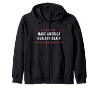 Make America Healthy Again Strong Country of Healthy People Zip Hoodie