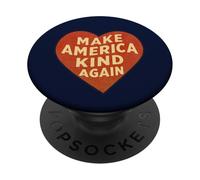 Make America Kind Again Heart Retro USA Love Design PopSockets Adhesive PopGrip