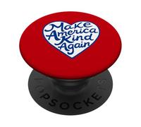 Make America Kind Again Heart Retro USA Love Design PopSockets Adhesive PopGrip
