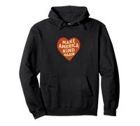 Make America Kind Again Heart Retro USA Love Design Pullover Hoodie