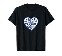 Make America Kind Again Heart Retro USA Love Design T-Shirt