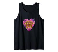 Make America Kind Again Heart Retro USA Love Design Tank Top