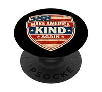 Make America Kind Again Kindness Vintage Flag Nice Person PopSockets Adhesive PopGrip