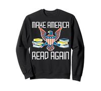 Make America Read Again With Eagle Books USA Pride Sweatshirt