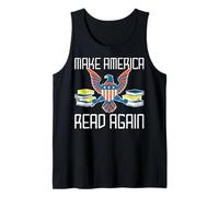 Make America Read Again with Eagle Books USA Pride Tank Top