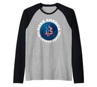 Make America The Crypto Capital Of The World USA Merch Raglan Baseball Tee