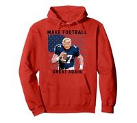 Make American Football Great Again Trump USA Flag Pullover Hoodie