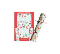 Make and Fill Your Own Christmas Cracker Kit - Includes 6 Cracker Kit - Fill With Hats, Jokes/Mottos, Ribbon Ties & Snaps- 3 Designs (Xmas Characters)