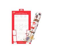 Make and Fill Your Own Christmas Cracker Kit - Includes 6 Cracker Kit - Fill With Hats, Jokes/Mottos, Ribbon Ties & Snaps- 3 Designs (Colour Your Own)
