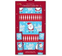 Make and Fill Your Own Christmas Cracker Kit - Includes 6 Cracker Kit - Fill With Hats, Jokes/Mottos, Ribbon Ties & Snaps- 3 Designs (Santa)