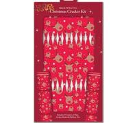 Make and Fill Your Own Christmas Cracker Kit - Includes 6 Cracker Kit - Fill With Hats, Jokes/Mottos, Ribbon Ties & Snaps- 3 Designs (Festive Characters)