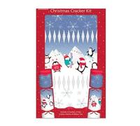 Make and Fill Your Own Christmas Cracker Kit - Includes 6 Cracker Kit - Fill With Hats, Jokes/Mottos, Ribbon Ties & Snaps- 3 Designs (Winter wonderland)