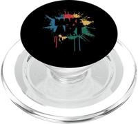 Make Art Color Splash Inspirational Design PopSockets PopGrip for MagSafe