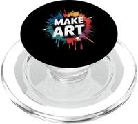 Make Art Color Splash Inspirational Design PopSockets PopGrip for MagSafe