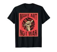 Make art not war, art student illustrations T-Shirt