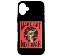 Make Art Not War Peaceful Artist Peace Painter Hippie Case for iPhone 16 Plus