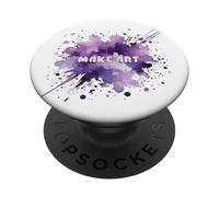 Make Art Purple Splash of Watercolor Paint PopSockets Adhesive PopGrip