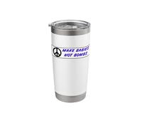 Make Babies Not Bombs Retro Bumper Sticker Stainless Steel Insulated Tumbler