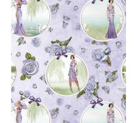 Make + Believe Art Deco - Debbi Moore 100% Cotton 110cm Wide 1920s Style Retro Vintage Fabric for Crafting, Quilting, Sewing, Home Décor