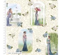 Make + Believe Art Deco - Debbi Moore 100% Cotton 110cm Wide 1920s Style Retro Vintage Fabric for Crafting, Quilting, Sewing, Home Décor