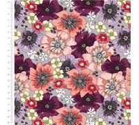 Make + Believe Fabrics 100% Cotton 110cm Wide Field of Memories The Crafty Lass Organic Cotton Prints; Sold by Metre (Lilians Garden)