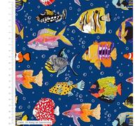 Make + Believe Fabrics 100% Cotton 110cm Wide Sea in Colour The Crafty Lass Organic Cotton Prints